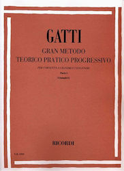 Ricordi Gatti - Metodo Teorico Pratico Progressivo Vol.1 Metodă de învățare pentru Instrumente de suflat