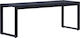 Bench Outdoor Metal Black 120.5x40x45cm