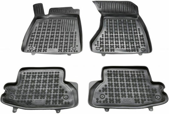 Rezaw Plast Set of Front and Rear Mats 4pcs Tray Type for Audi A5 2016+ Black