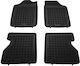 Rezaw Plast Set of Front and Rear Mats 4pcs Tray Type for Renault Kangoo 1998-2008 Black