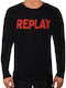 Replay Herren Sweatshirt Schwarz M3436.000.21842-098