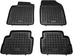 Rezaw Plast Set of Front and Rear Mats Tray Type 4pcs from Rubber for Opel Vectra Black