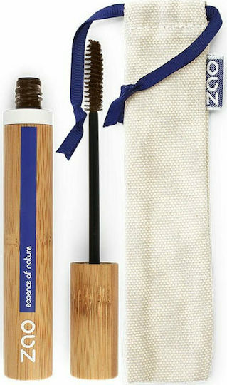 Zao Organic Makeup Mascara Aloe Vera Mascara for volume & Length 091 Brun Fonce 7ml