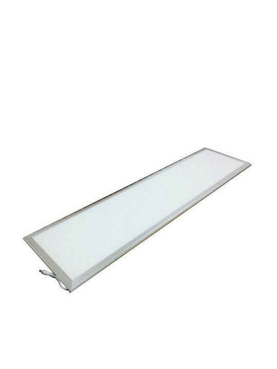 Atman Parallelogram Recessed LED Panel 48W with Cool White Light 120x30cm