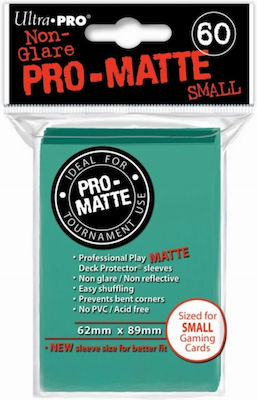 Ultra Pro Game Accessory Pro-Matte Small Card Sleeves Aqua 62x89mm 60τμχ 84152