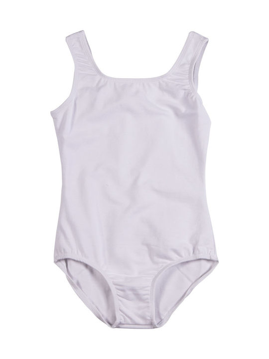 Godance Leotards Παιδικό Κορμάκι Χορού Λευκό