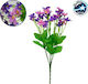 GloboStar Bouquet of Artificial Flowers Purple 35cm