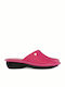 Lederne Winter Damen Hausschuhe Fuchsie
