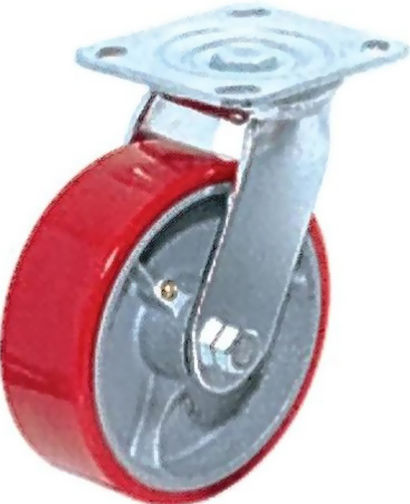 Ruotec 502.000.026.075 Polyurethane Oversized PU Type Rotating Wheel 75x31mm