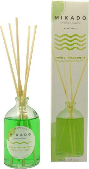 Naturmais Дифузер Mikado Ambientador с аромат С пръчици Limon & Hierbabuena 100мл