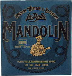La Bella 880M Mandolin Σετ Χορδών Phosphor Bronze 11 - 38" Medium