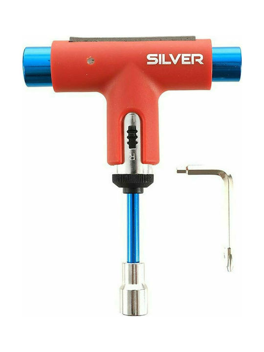 SILVER SKATE TOOL RED/BLUE