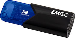 Emtec Click Easy 32GB USB 3.2 Stick Blau