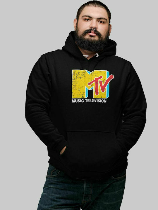 MTV Hooded Sweatshirt - BLACK