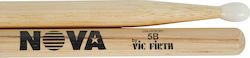 Vic Firth 5B Nova Hickory Drumstick with Nylon Oval Head