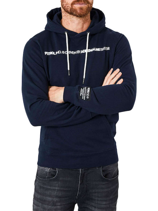 Petrol Industries Men's Sweatshirt with Hood Navy Blue