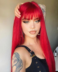 Wig with Bangs Red