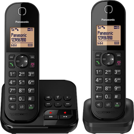 Panasonic KX-TGC422 Cordless Phone (2-Pack) Black