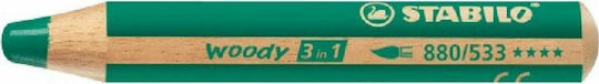 Stabilo Woody Colored Pencil Set Green Package of 1 packages