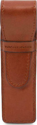 Tuscany Leather Tl141274 Δερμάτινη Θήκη για 1 Στυλό σε Μελί χρώμα