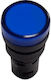 Xindali LED Ενδεικτική Λυχνία 230V Μπλε 1τμχ 022-014230100