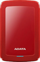 Adata HV300 USB 3.1 Εξωτερικός HDD 2TB 2.5" Κόκκινο