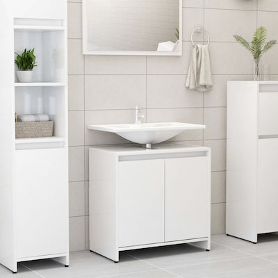 vidaXL Cabinet de baie fără chiuvetă L60xl33xH58cm Alb