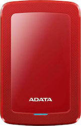 Adata HV300 USB 3.1 External 2.5" HDD 1TB Red