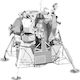 Fascinations Apollo Lunar Module Metal Modeling Figure