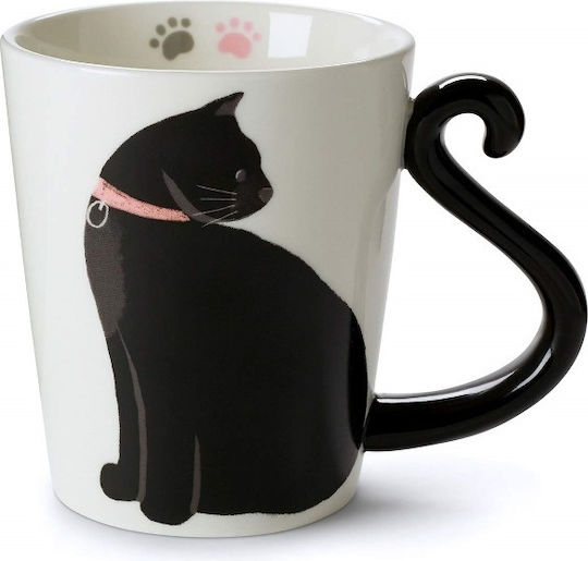 Black Kitten Mug Ceramic White 330ml