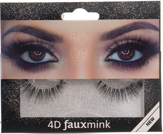 Ro-Ro Accessories Faux Mink Βλεφαρίδες με Κόλλα