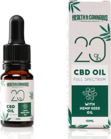 Health & Cannabis CBD Full Spectrum Öl Hanfprodukte (CBD) in Drops 2000mg mit 20% CBD 10ml
