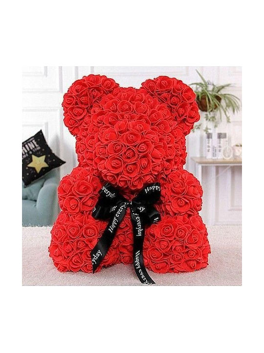 Teddybär aus künstlichen Rosen Red 25cm in Box Fly Digital