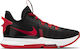 LeBron Witness 5 Niedrig Basketballschuhe Black / University Red / White / Bright Crimson