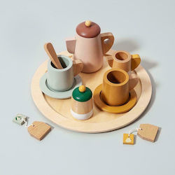 Petit Monkey Tea Set Toy Ξύλινο Σετ Τσαγιού made of Wood
