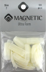 Magnetic Nail Design Ultra Form Tips Νυχιών σε Μπεζ Χρώμα 50τμχ 150036