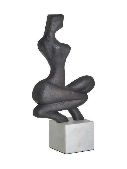 Inart Dekoratives Statuette Aus Metall in Bronze 19x10x39cm 1Stück