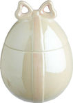 JK Home Decoration Αυγό από Πορσελάνη 8x11.2cm