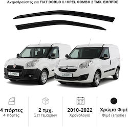 Heko Set Front Dark Fime Car Windbreakers For Opel Combo Fiat Doblo 2 Pieces 15166 Heko Set Front Dark Fime Car Windbreakers For Opel Combo Fiat Doblo 2 Pieces 15166