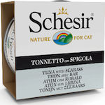 Schesir Nature for Cat Hrana umeda pentru pisici adulte in Poate cu Ton in gelatina 85gr 1buc 55061336