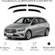Heko Set of Windbreakers Front and Rear Car Dark Fime for Mercedes-Benz B Class 4pcs