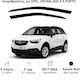 Heko Set of Windbreakers Front Car Dark Fime for Opel Crossland X 5D 2017 2pcs