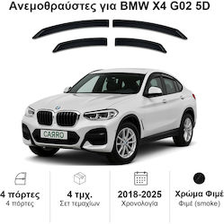 Heko Set Car Windbreakers Front and Back Dark Fime for BMW X4 4 Pieces 11179 Heko Set Car Windbreakers Front and Back Dark Fime for BMW X4 4 Pieces 11179