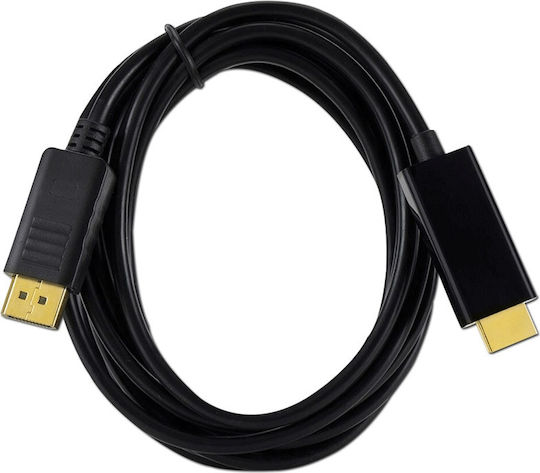 Cable DisplayPort male - HDMI male 3m Black (11.1.19)