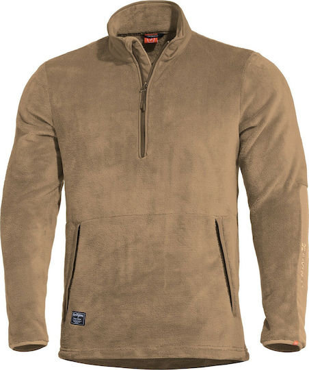 Pentagon Pullover Fleece Coyote in Brown color