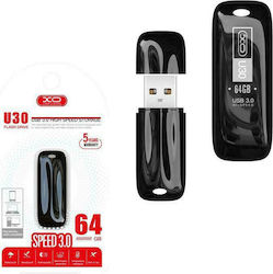 XO U30 USB 3.0 Stick 64GB Black 16.007.0004
