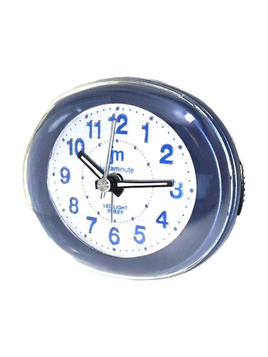 Justaminute Silencios Ceas de Masă cu Alarmă Albastru JA7020
