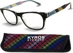 Kyros 415 Women's Reading Glasses +2.00 in Black color