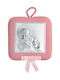 Prince Silvero Heilige Ikone Kinder Amulett mit der Jungfrau Maria Pink aus Silber MA-DM605-LR