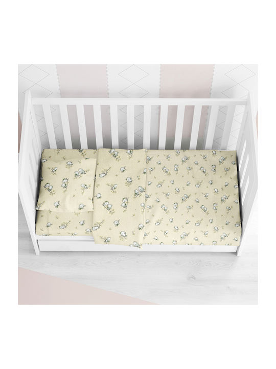 Dimcol Duvet Crib Cotton Birds 16 Ecru 120x160cm